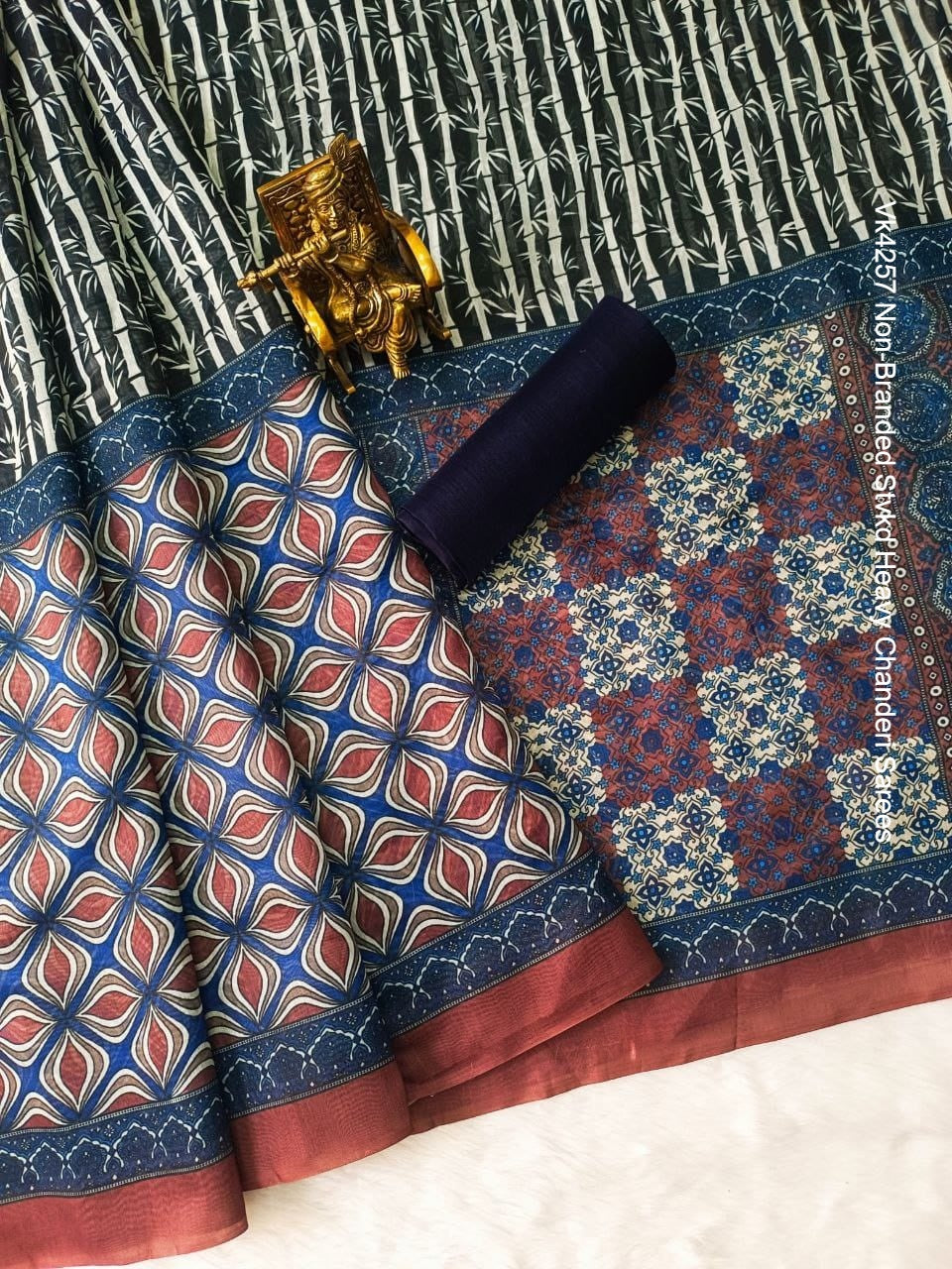 Vk4257 Non-Branded Stvkd Heavy Chanderi Sarees