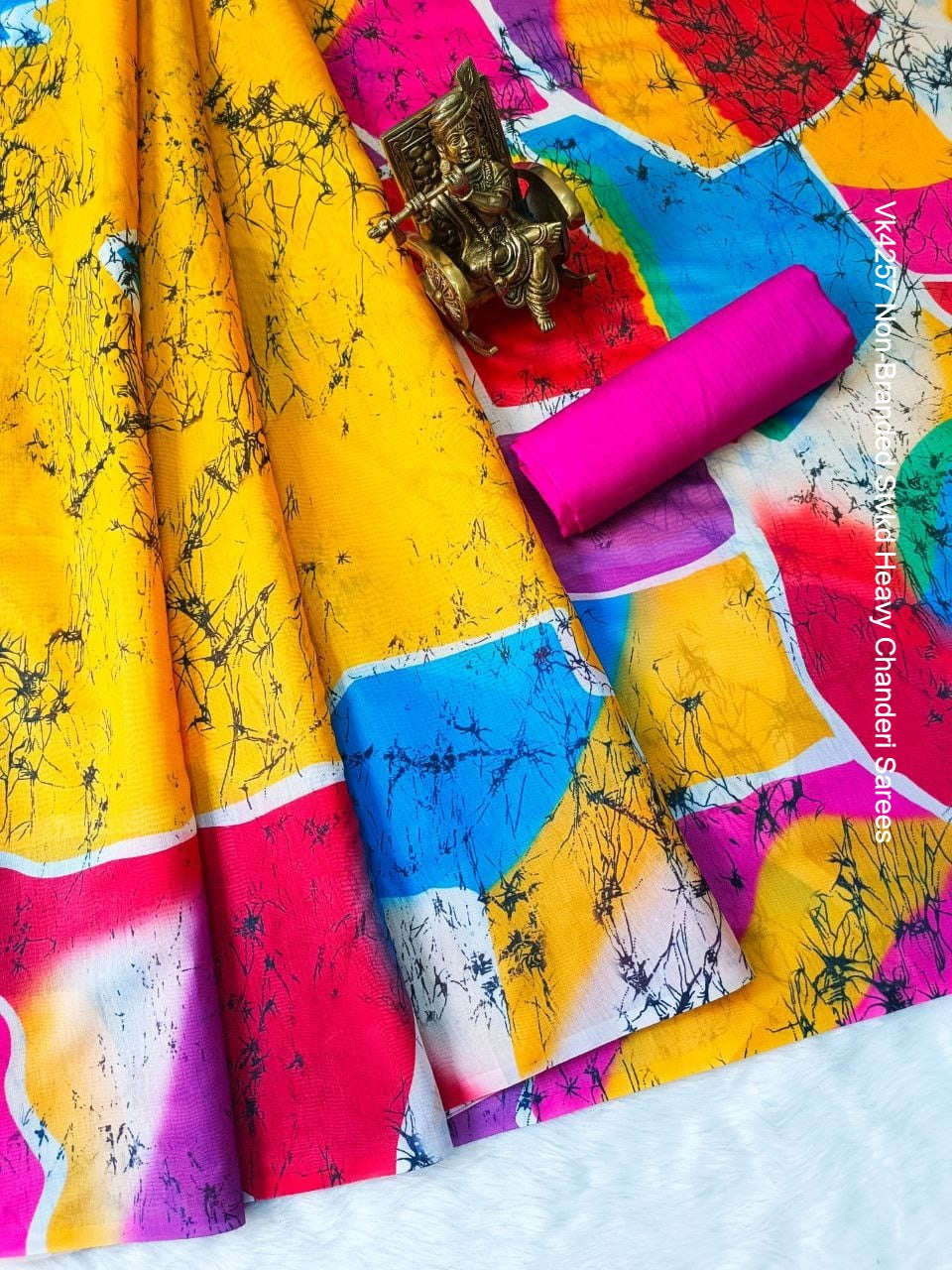 Vk4257 Non-Branded Stvkd Heavy Chanderi Sarees