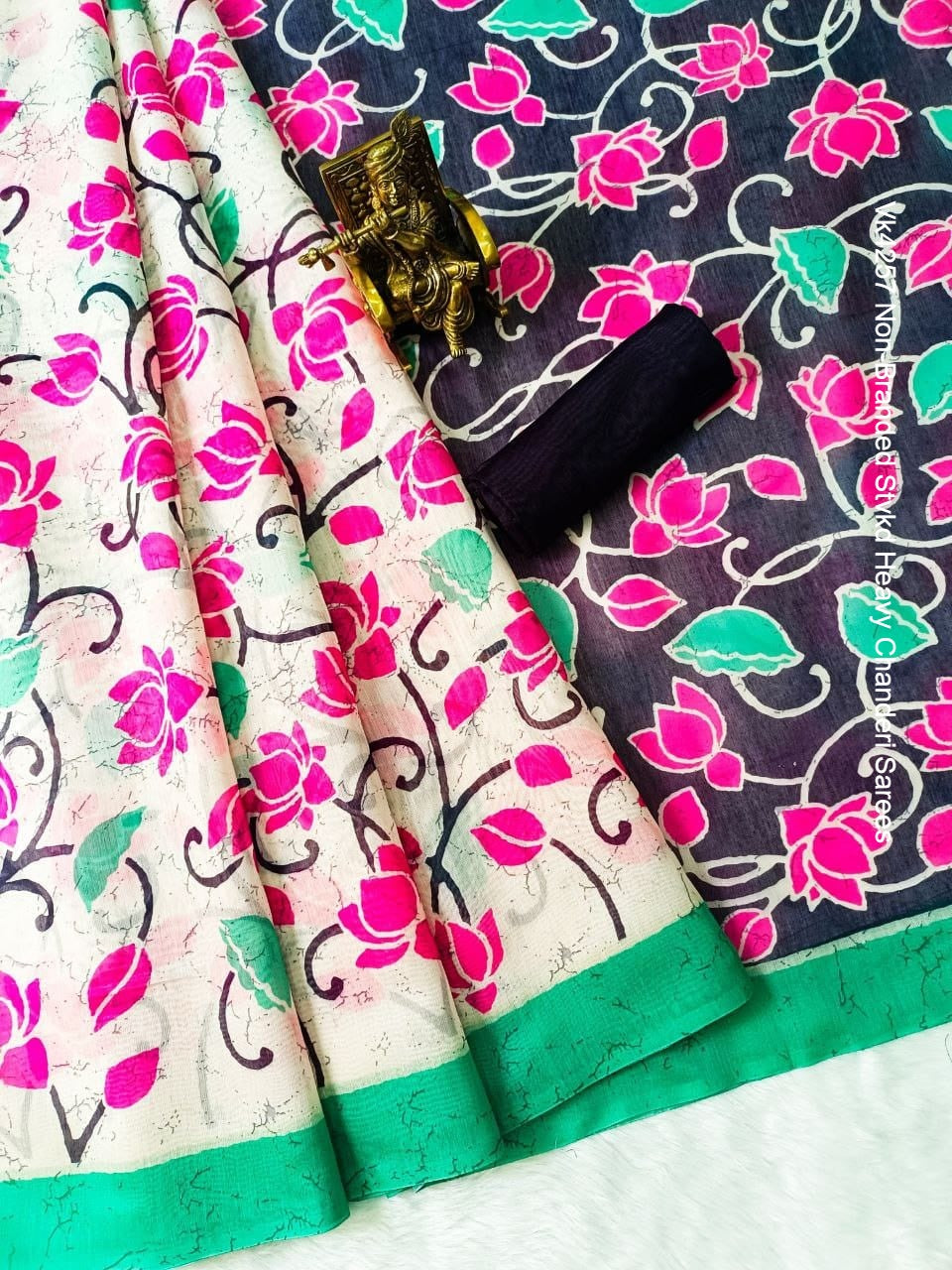 Vk4257 Non-Branded Stvkd Heavy Chanderi Sarees