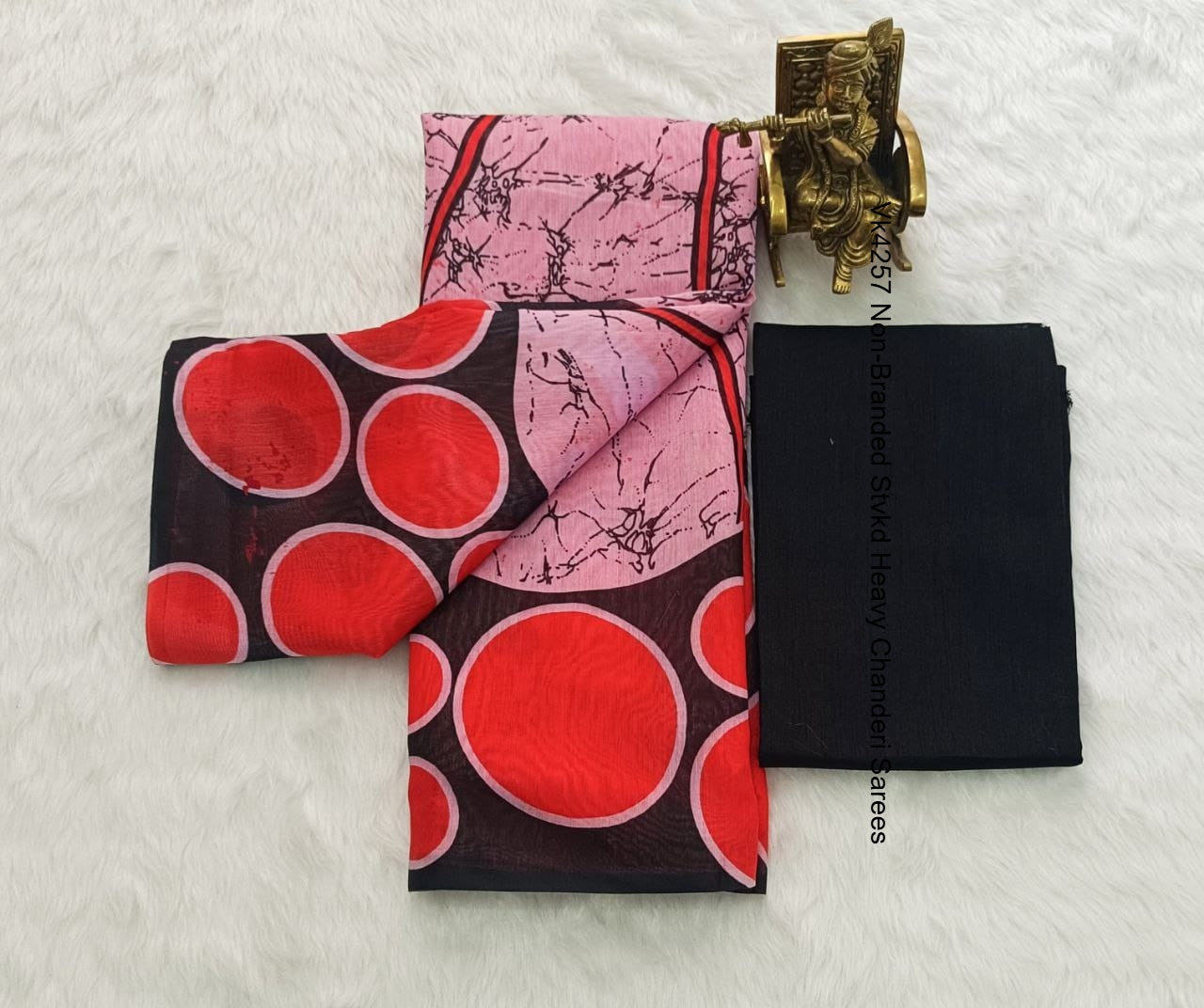 Vk4257 Non-Branded Stvkd Heavy Chanderi Sarees