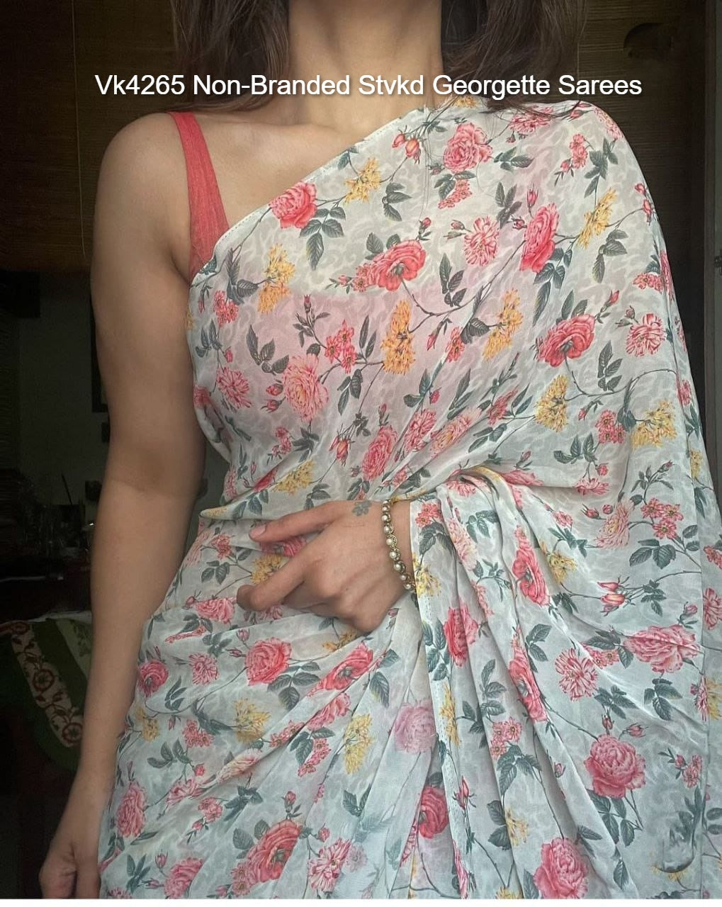 Vk4265 Non-Branded Stvkd Georgette Sarees