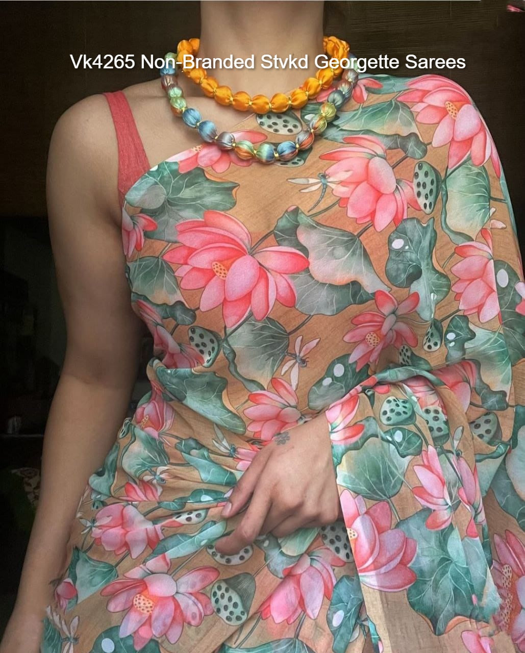 Vk4265 Non-Branded Stvkd Georgette Sarees