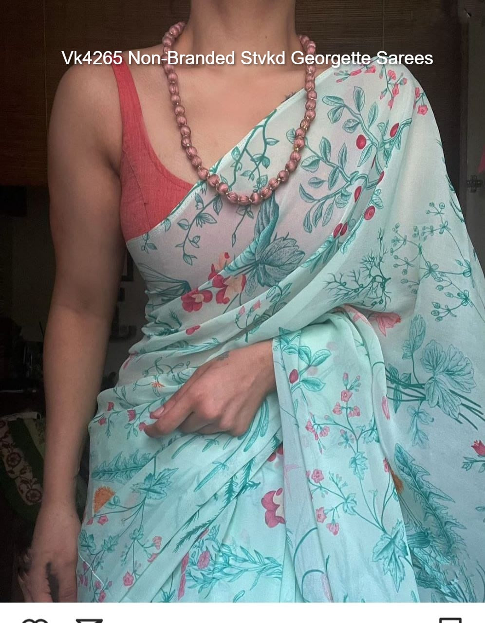 Vk4265 Non-Branded Stvkd Georgette Sarees