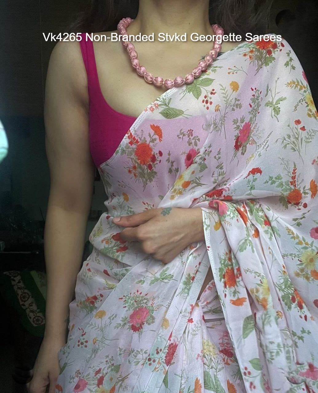 Vk4265 Non-Branded Stvkd Georgette Sarees