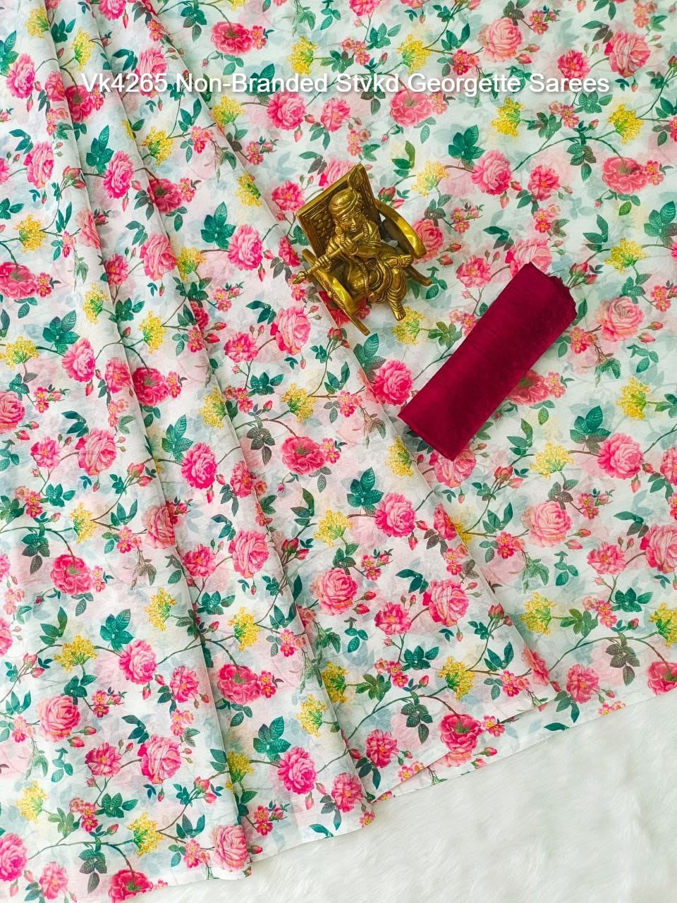 Vk4265 Non-Branded Stvkd Georgette Sarees