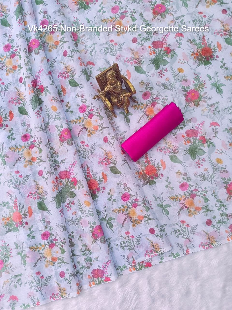 Vk4265 Non-Branded Stvkd Georgette Sarees