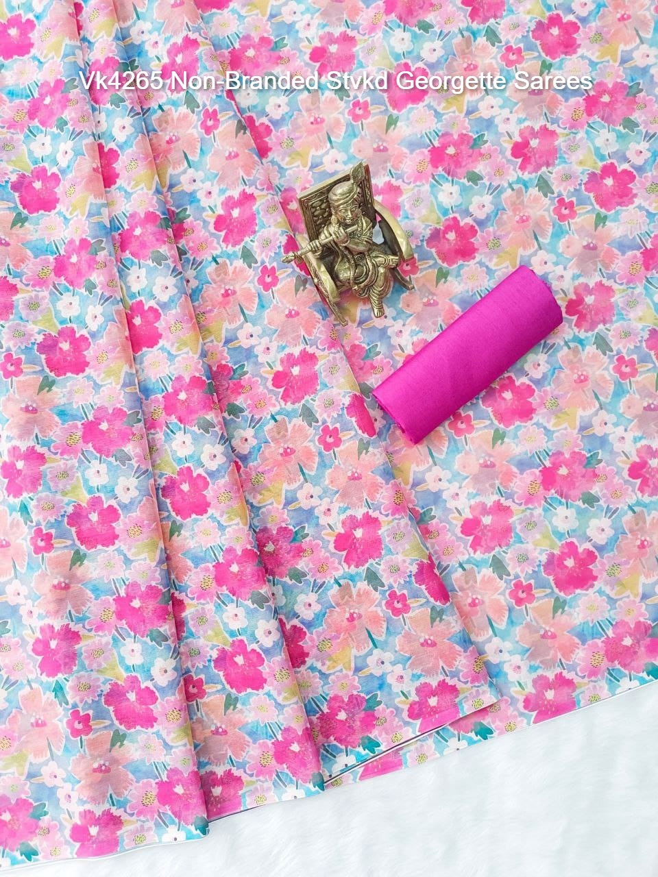 Vk4265 Non-Branded Stvkd Georgette Sarees