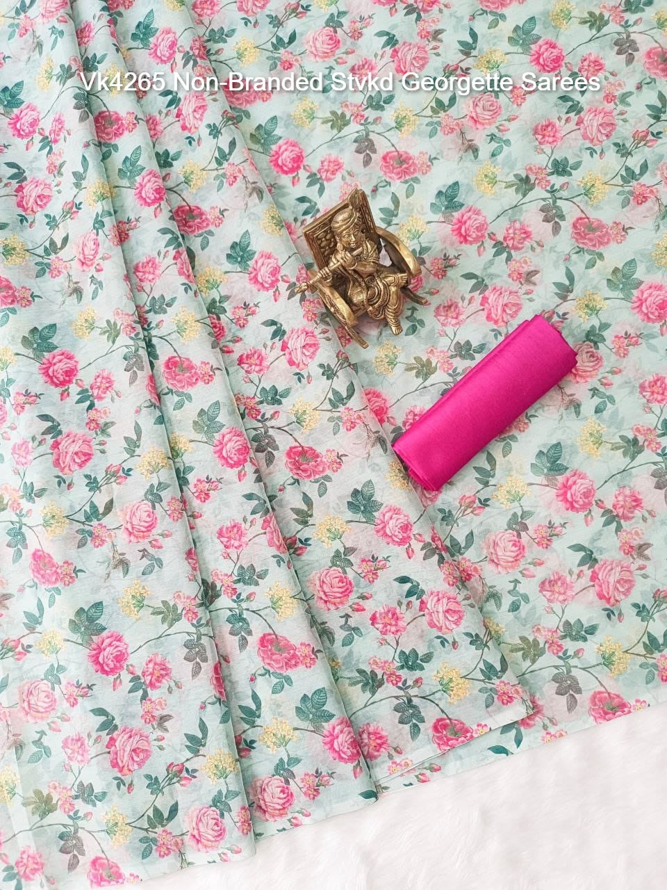 Vk4265 Non-Branded Stvkd Georgette Sarees