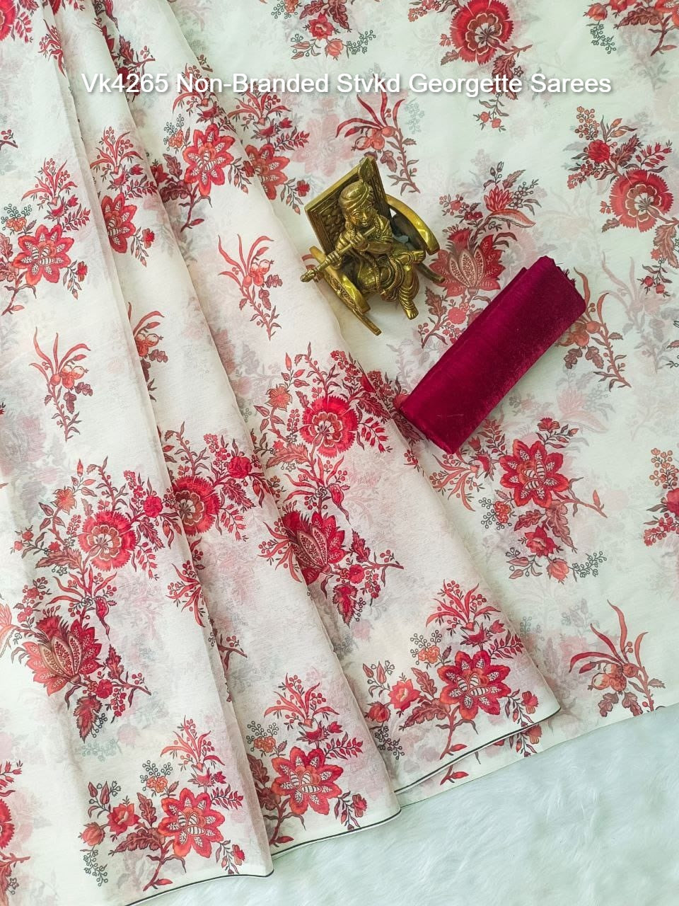 Vk4265 Non-Branded Stvkd Georgette Sarees