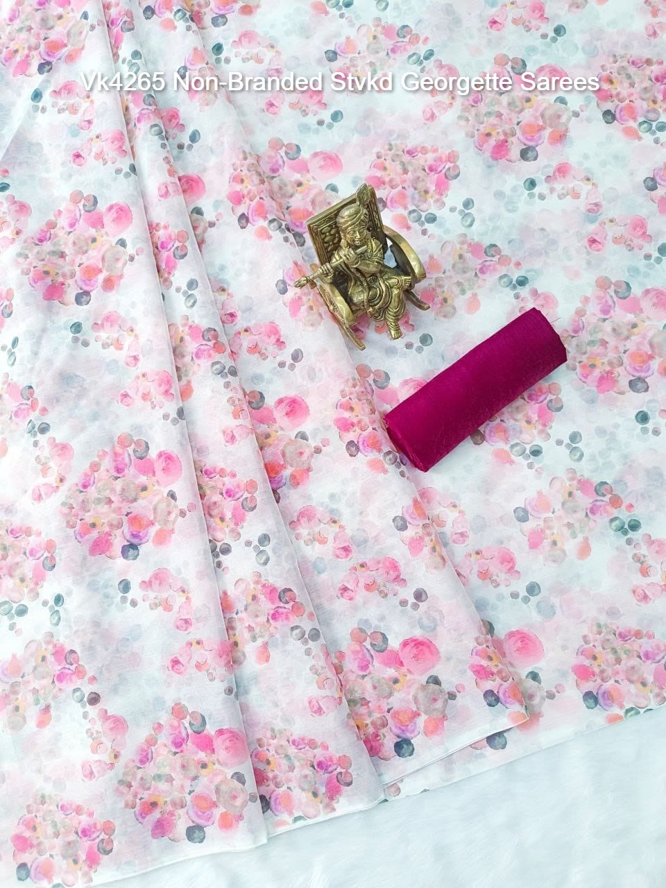 Vk4265 Non-Branded Stvkd Georgette Sarees