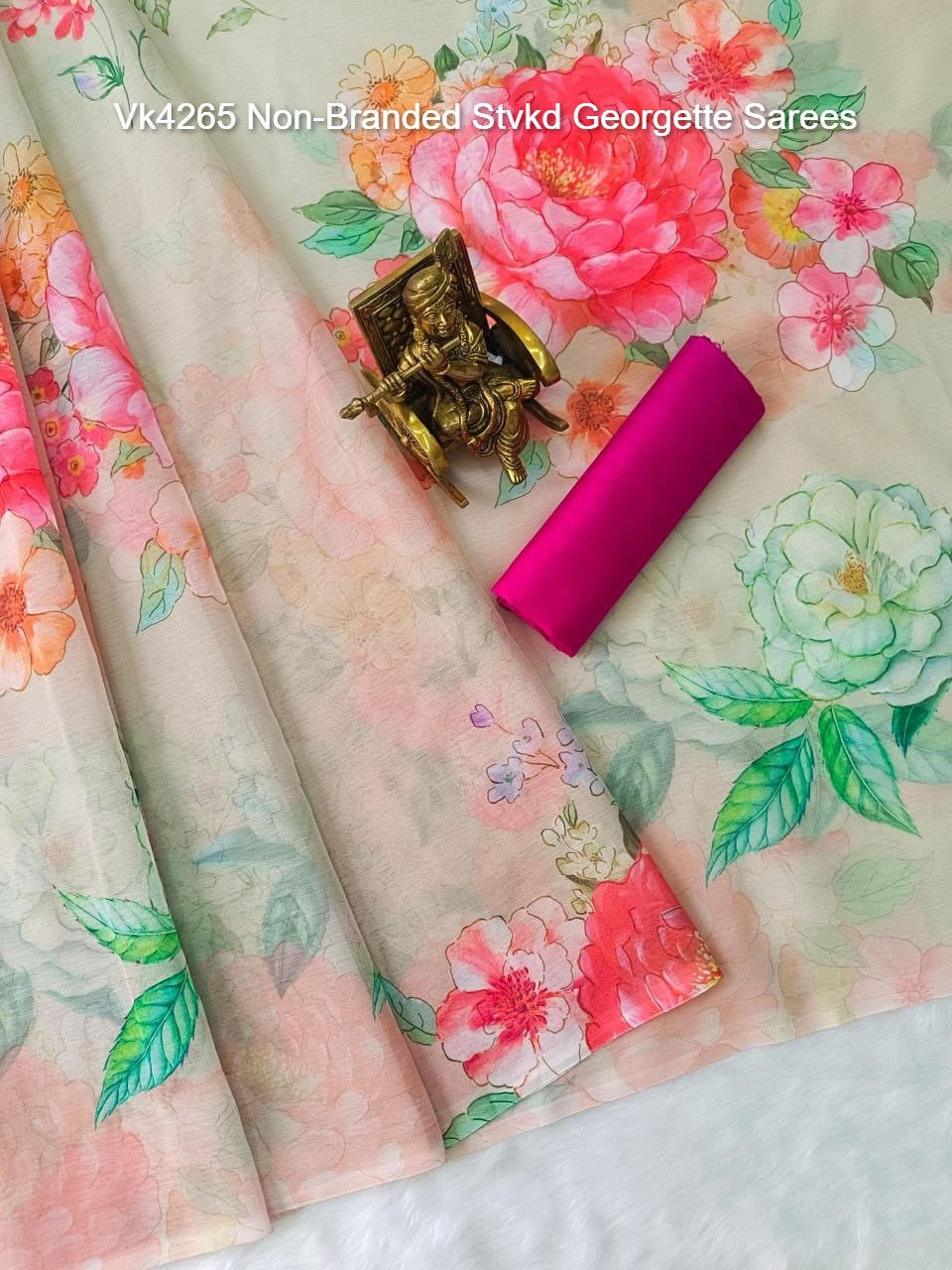 Vk4265 Non-Branded Stvkd Georgette Sarees