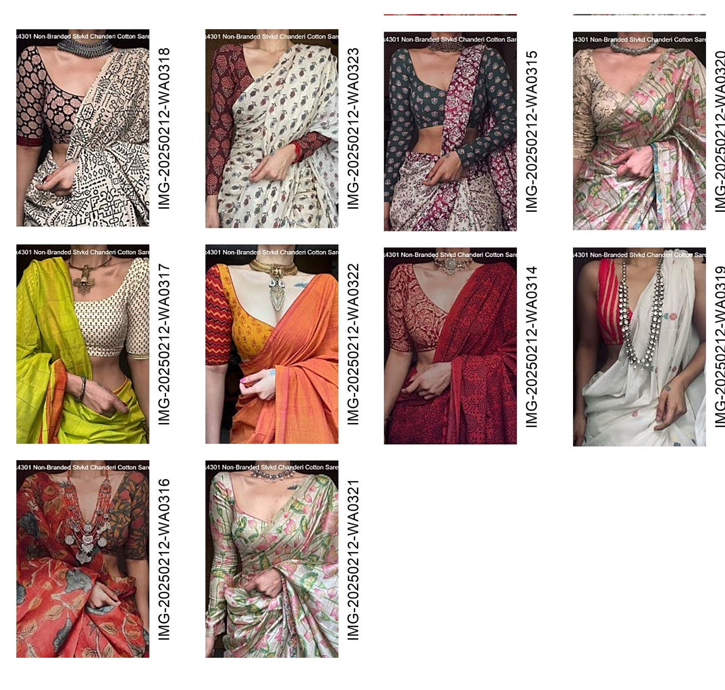 Vk4301 Non-Branded Stvkd Chanderi Cotton Sarees