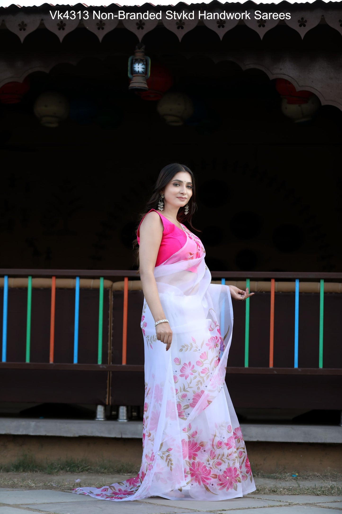 Vk4313 Non-Branded Stvkd Handwork Sarees