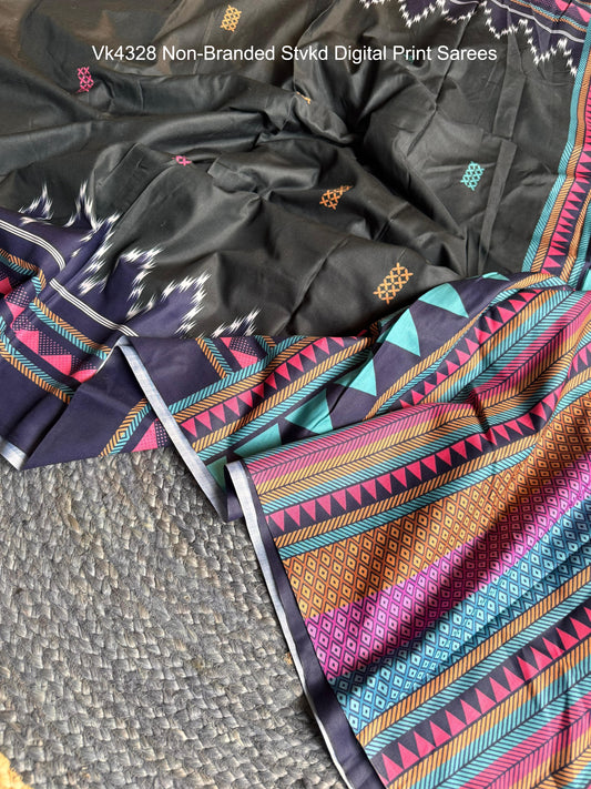 Vk4328 Non-Branded Stvkd Digital Print Sarees