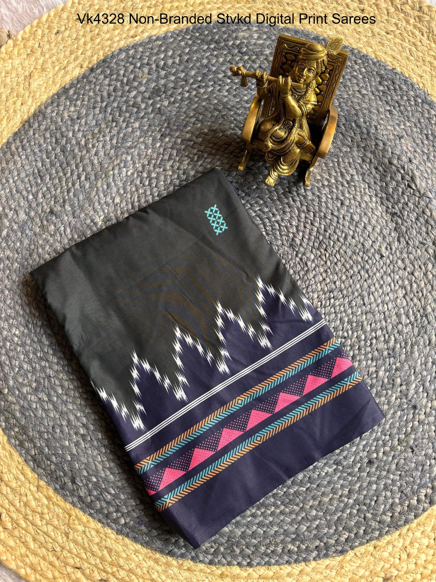 Vk4328 Non-Branded Stvkd Digital Print Sarees