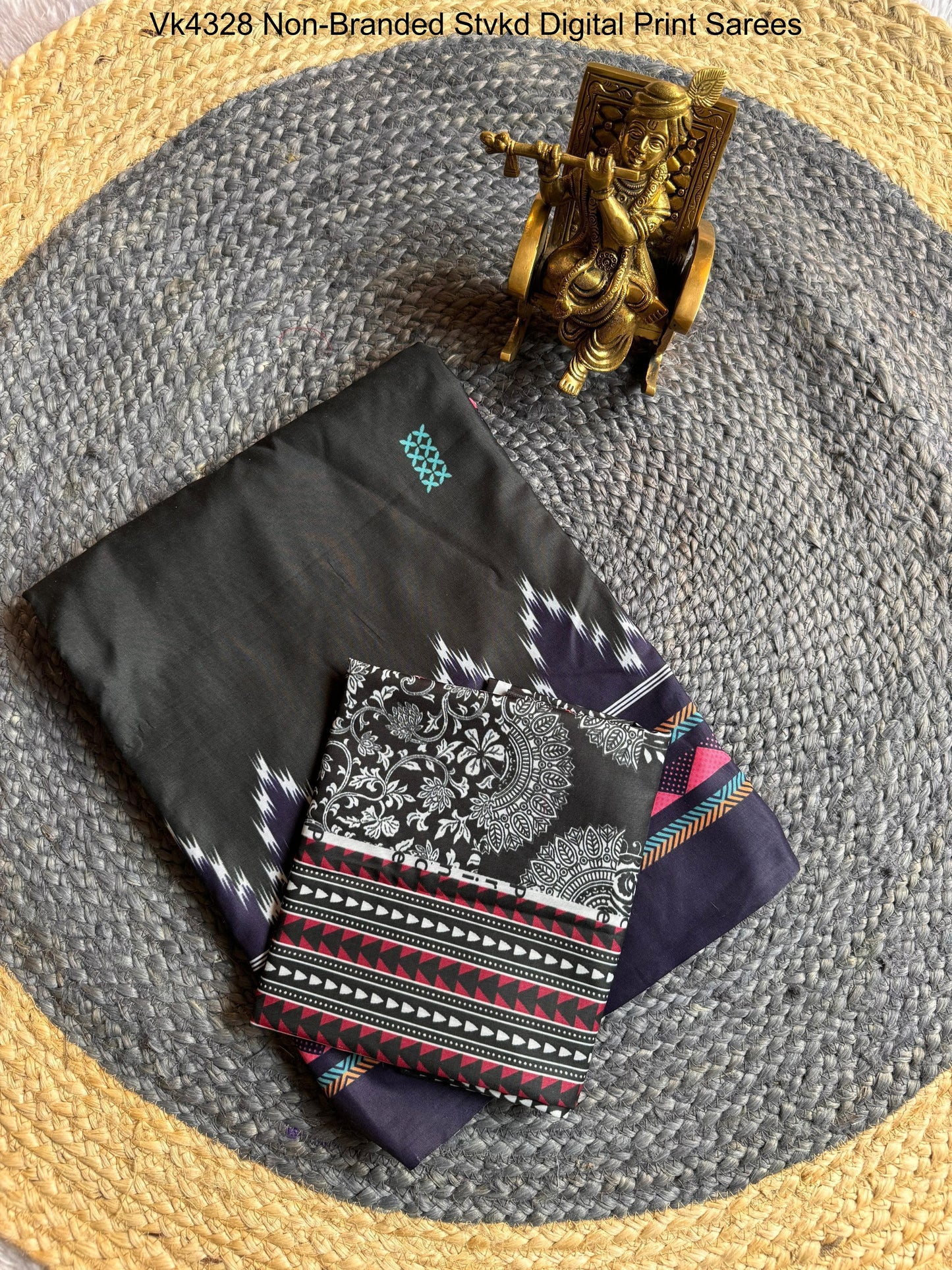 Vk4328 Non-Branded Stvkd Digital Print Sarees