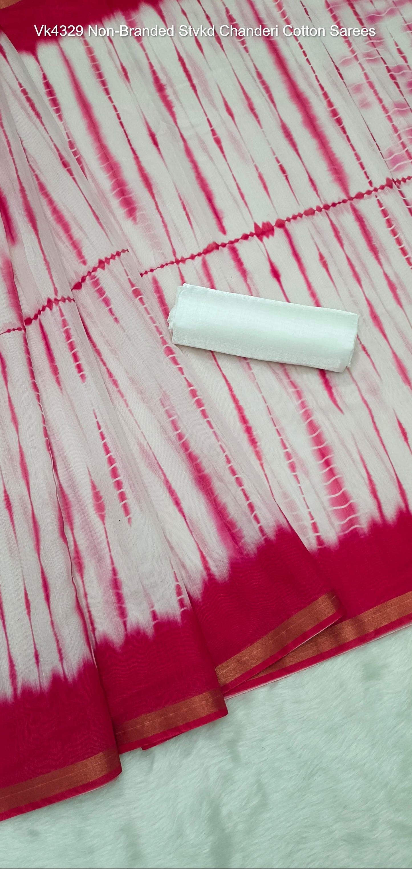 Vk4329 Non-Branded Stvkd Chanderi Cotton Sarees