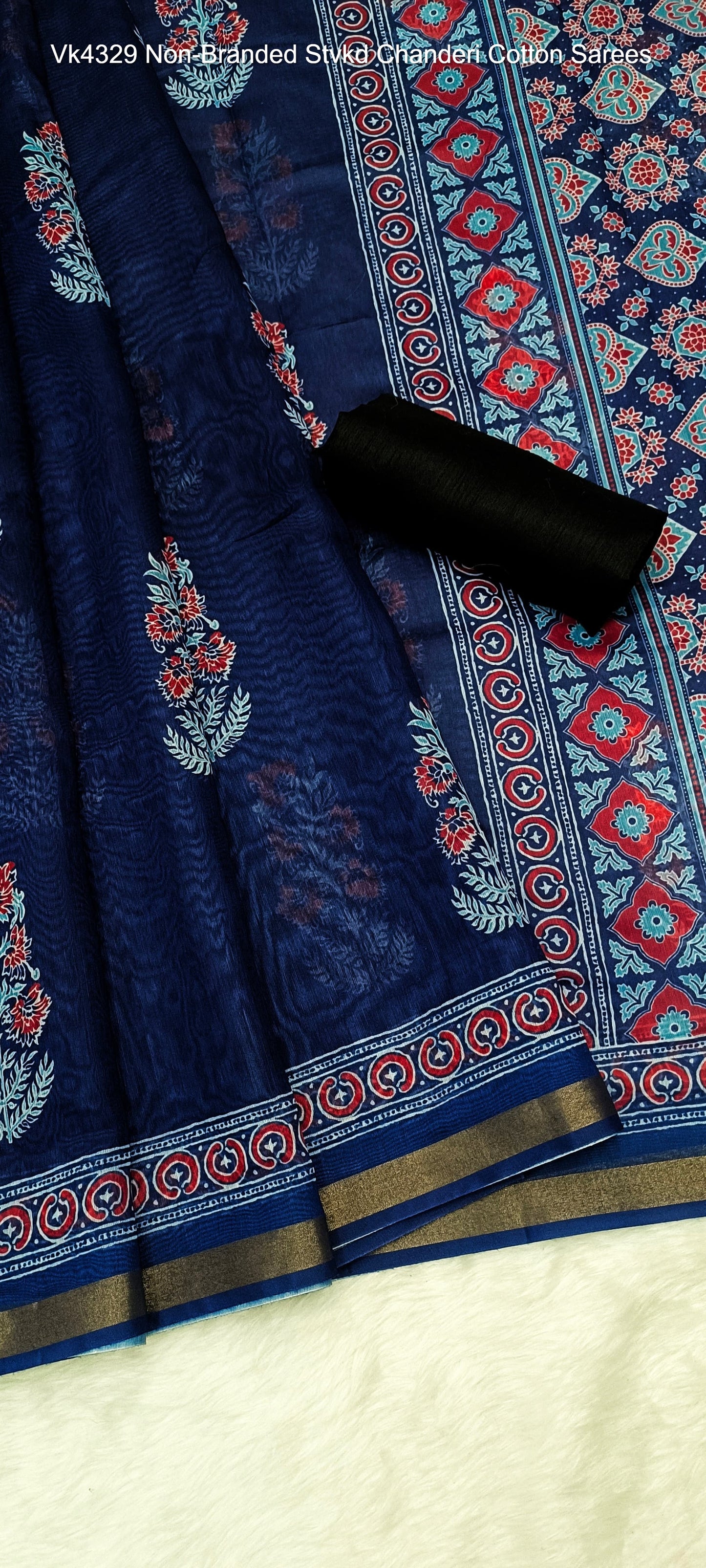 Vk4329 Non-Branded Stvkd Chanderi Cotton Sarees