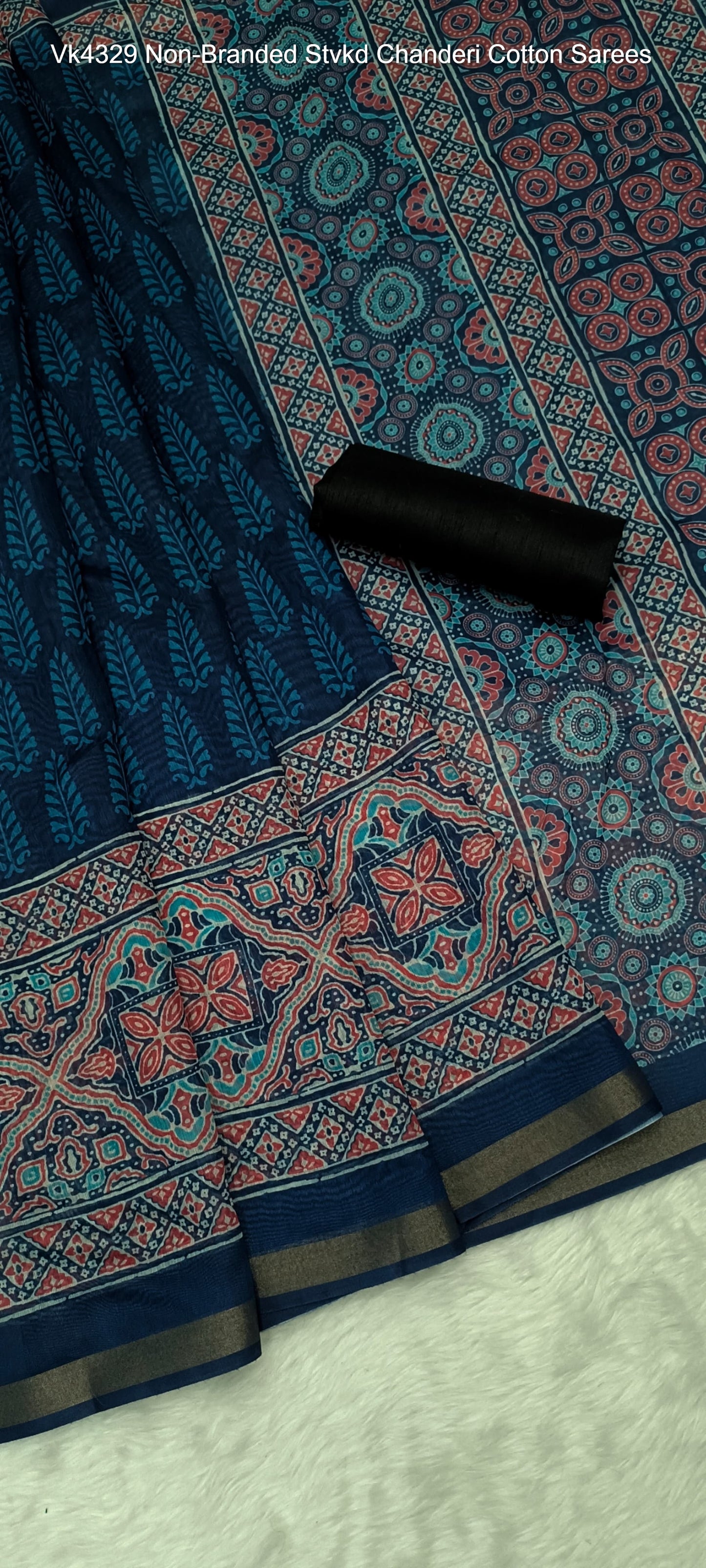 Vk4329 Non-Branded Stvkd Chanderi Cotton Sarees