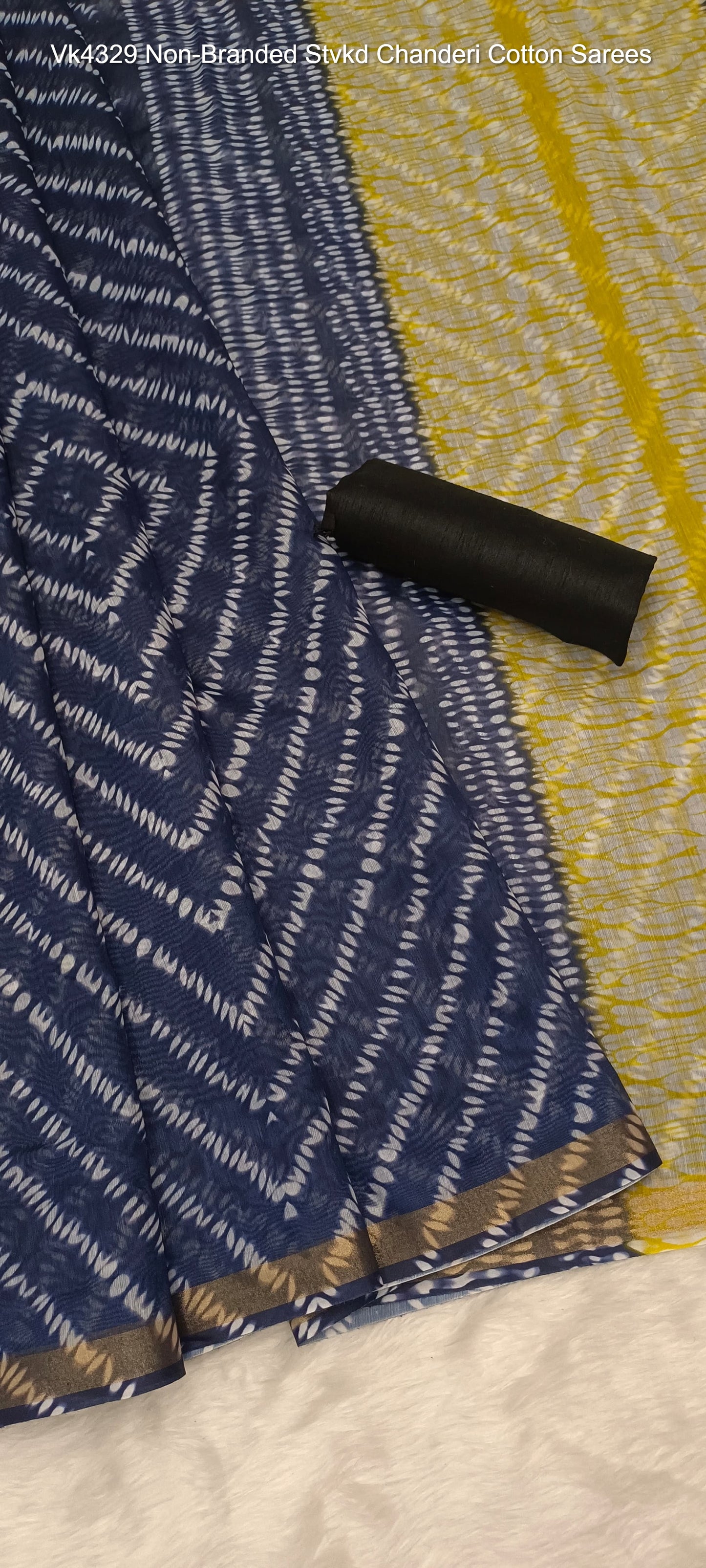 Vk4329 Non-Branded Stvkd Chanderi Cotton Sarees