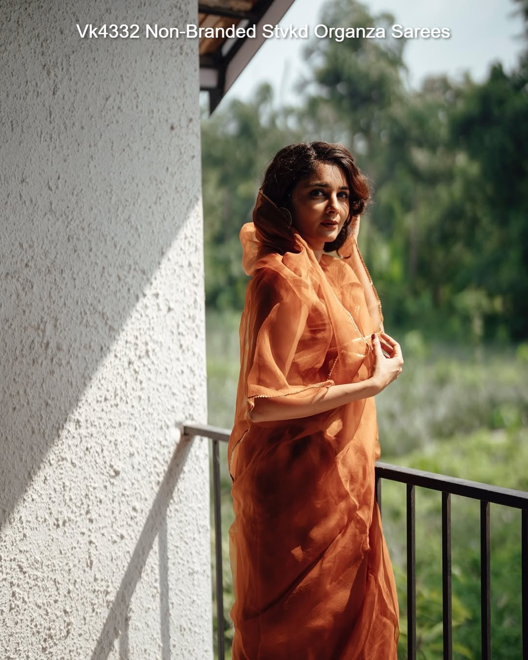 Vk4332 Non-Branded Stvkd Organza Sarees