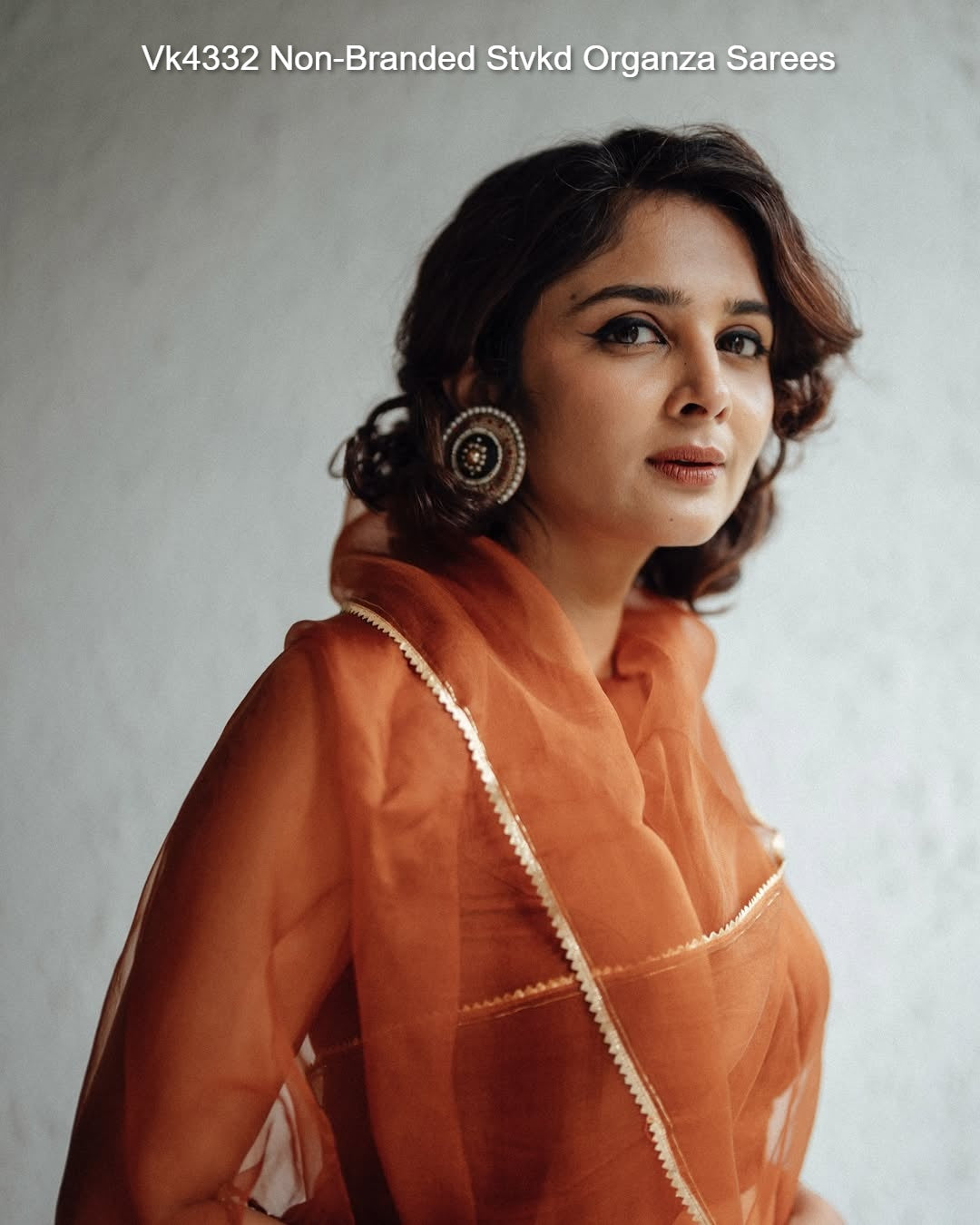 Vk4332 Non-Branded Stvkd Organza Sarees