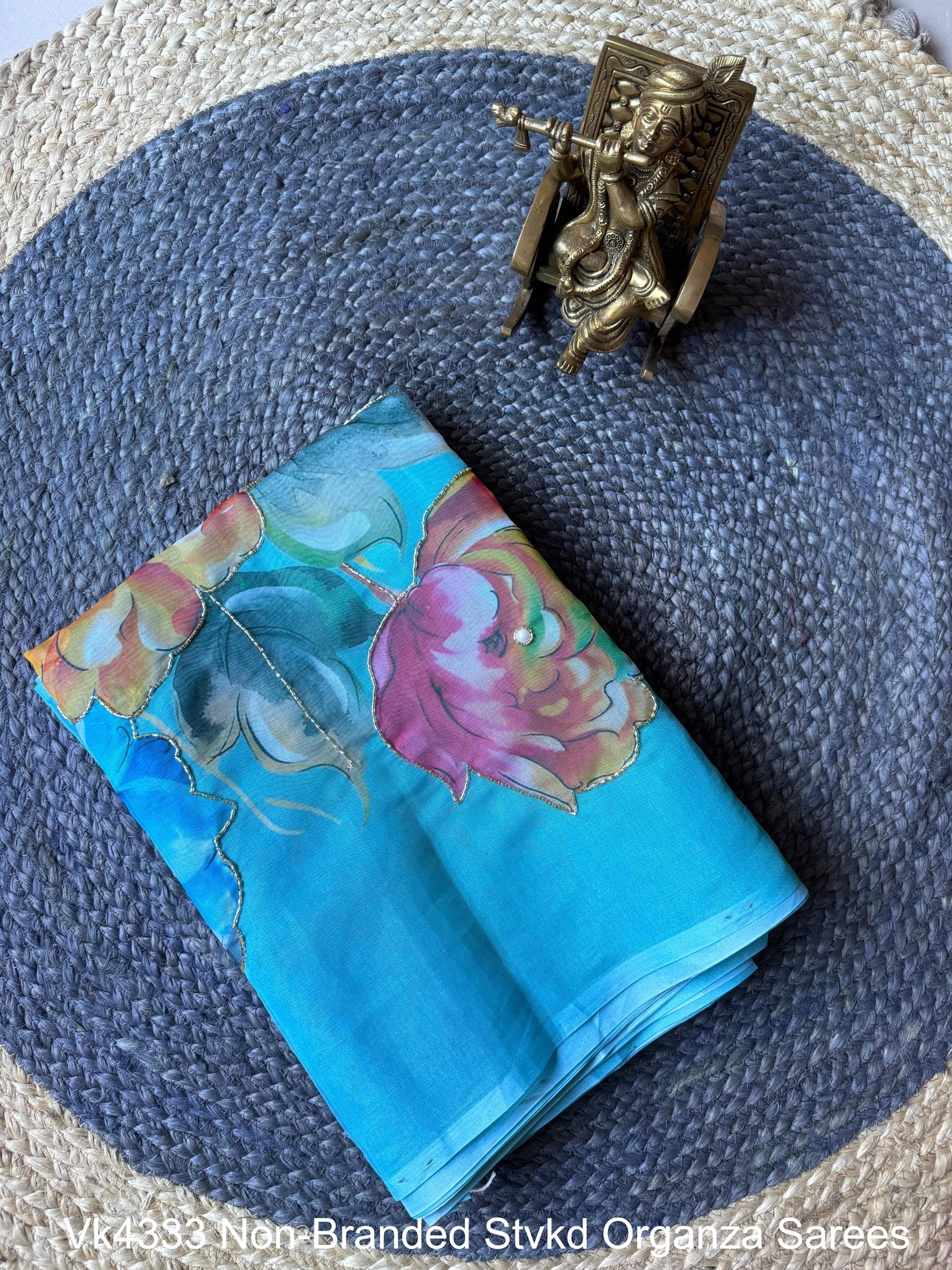 Vk4333 Non-Branded Stvkd Organza Sarees