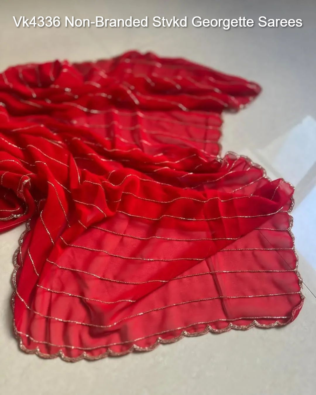 Vk4336 Non-Branded Stvkd Georgette Sarees