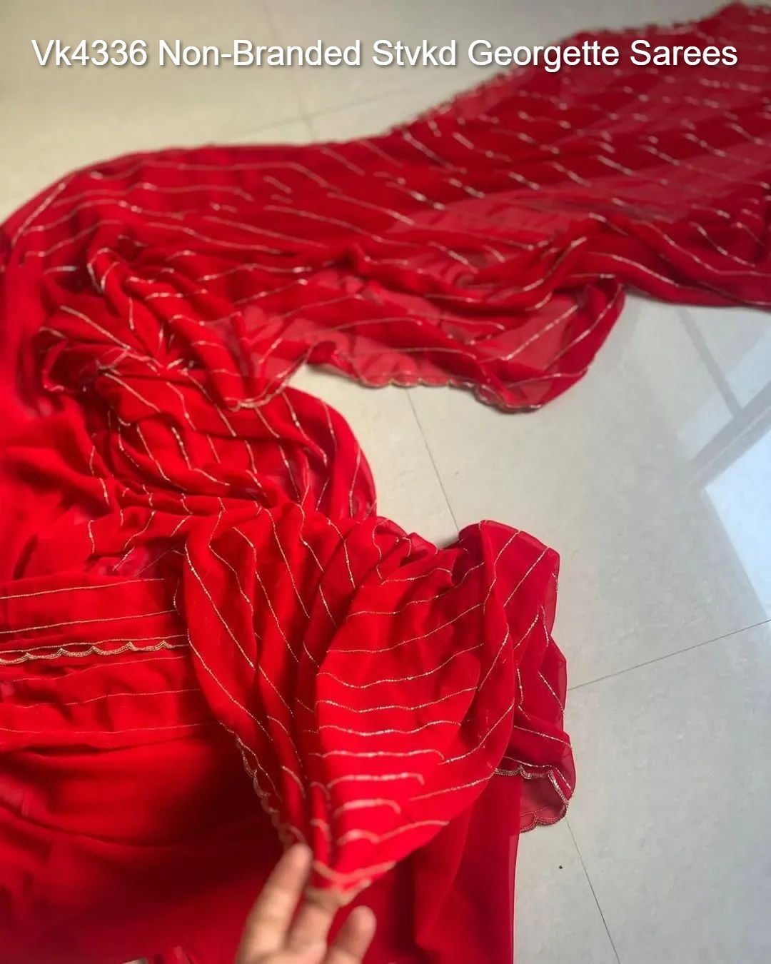 Vk4336 Non-Branded Stvkd Georgette Sarees