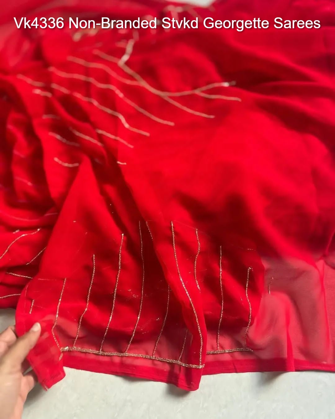 Vk4336 Non-Branded Stvkd Georgette Sarees