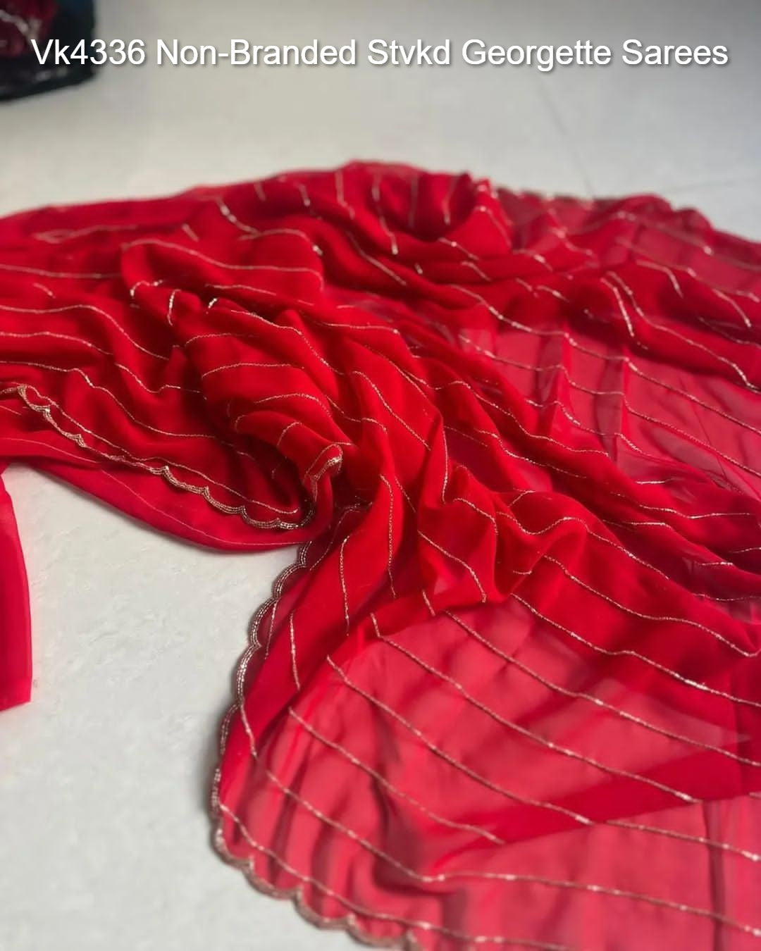 Vk4336 Non-Branded Stvkd Georgette Sarees