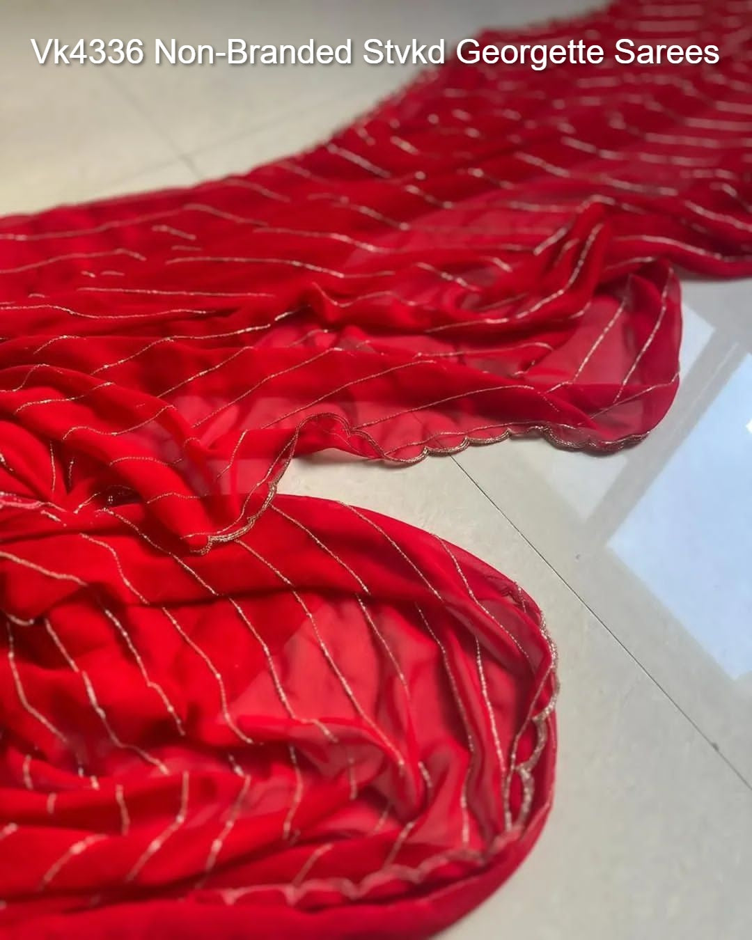 Vk4336 Non-Branded Stvkd Georgette Sarees
