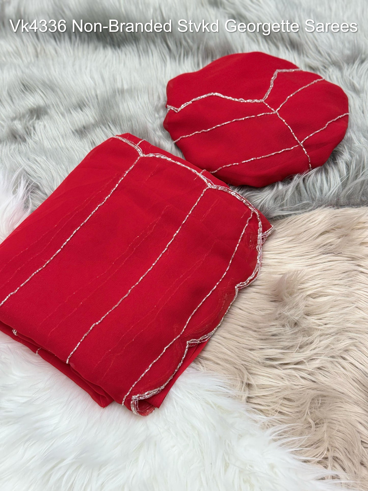 Vk4336 Non-Branded Stvkd Georgette Sarees