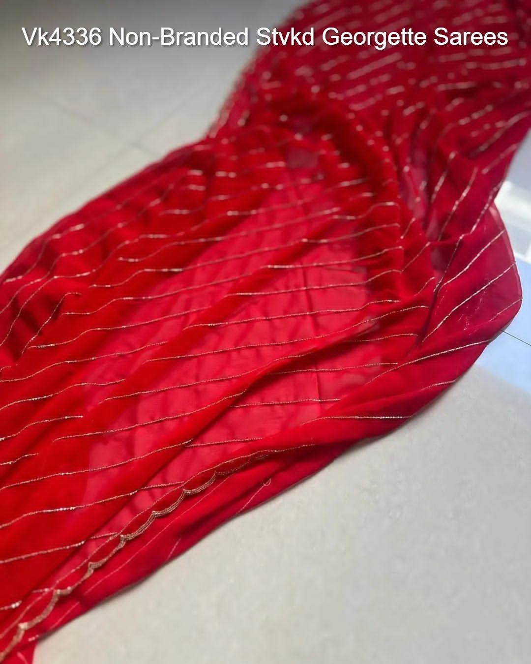 Vk4336 Non-Branded Stvkd Georgette Sarees