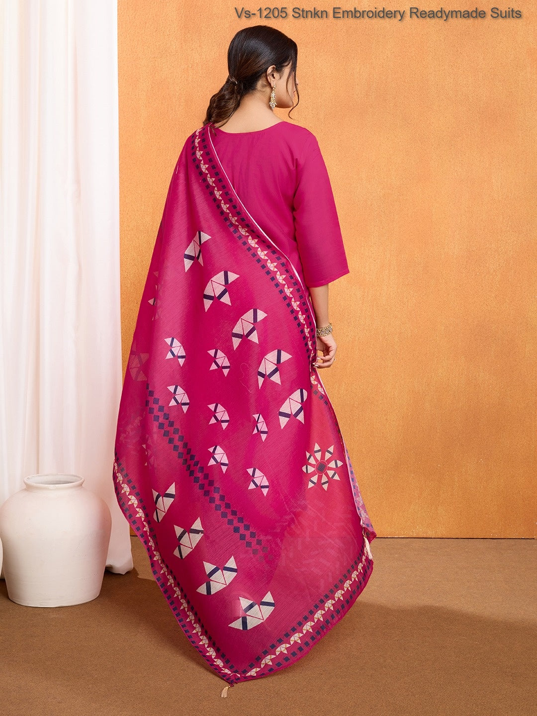 Vs-1205 Stnkn Embroidery Readymade Suits