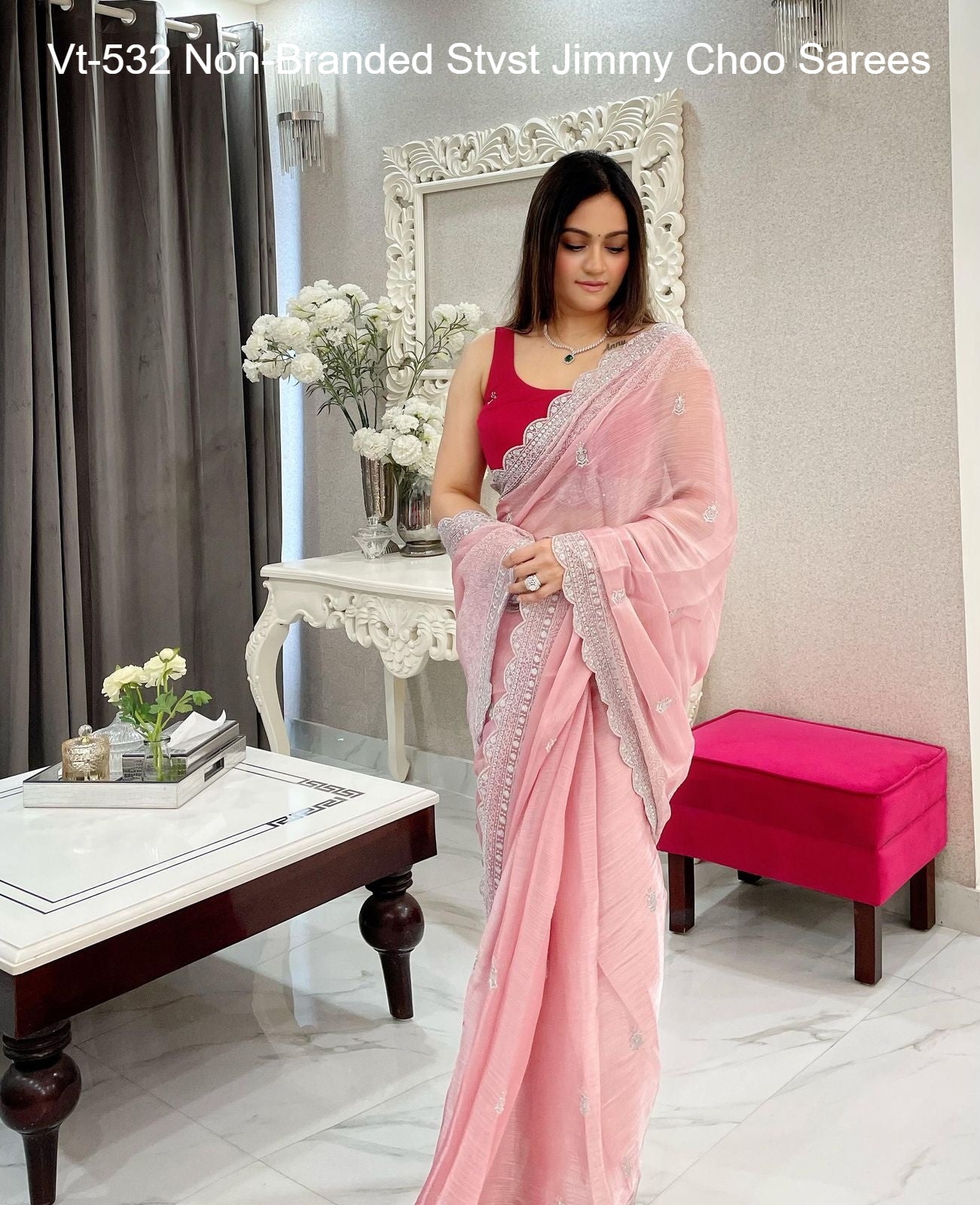 Vt-532 Non-Branded Stvst Jimmy Choo Sarees