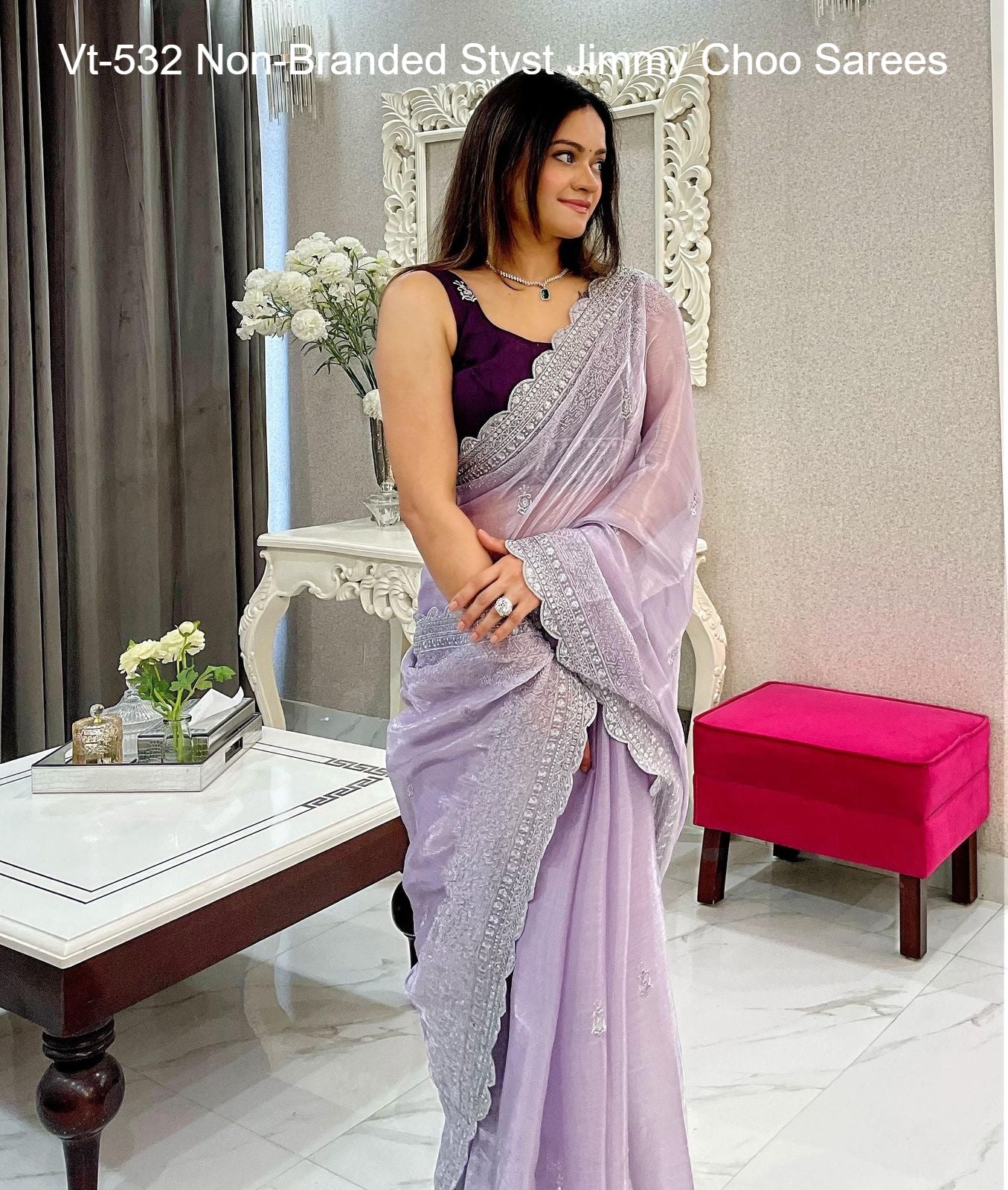 Vt-532 Non-Branded Stvst Jimmy Choo Sarees