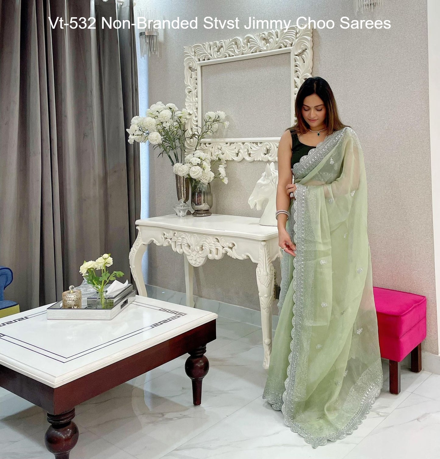 Vt-532 Non-Branded Stvst Jimmy Choo Sarees