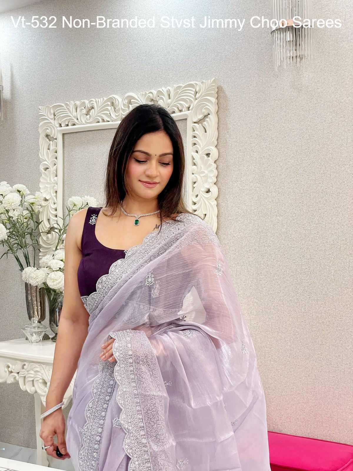 Vt-532 Non-Branded Stvst Jimmy Choo Sarees