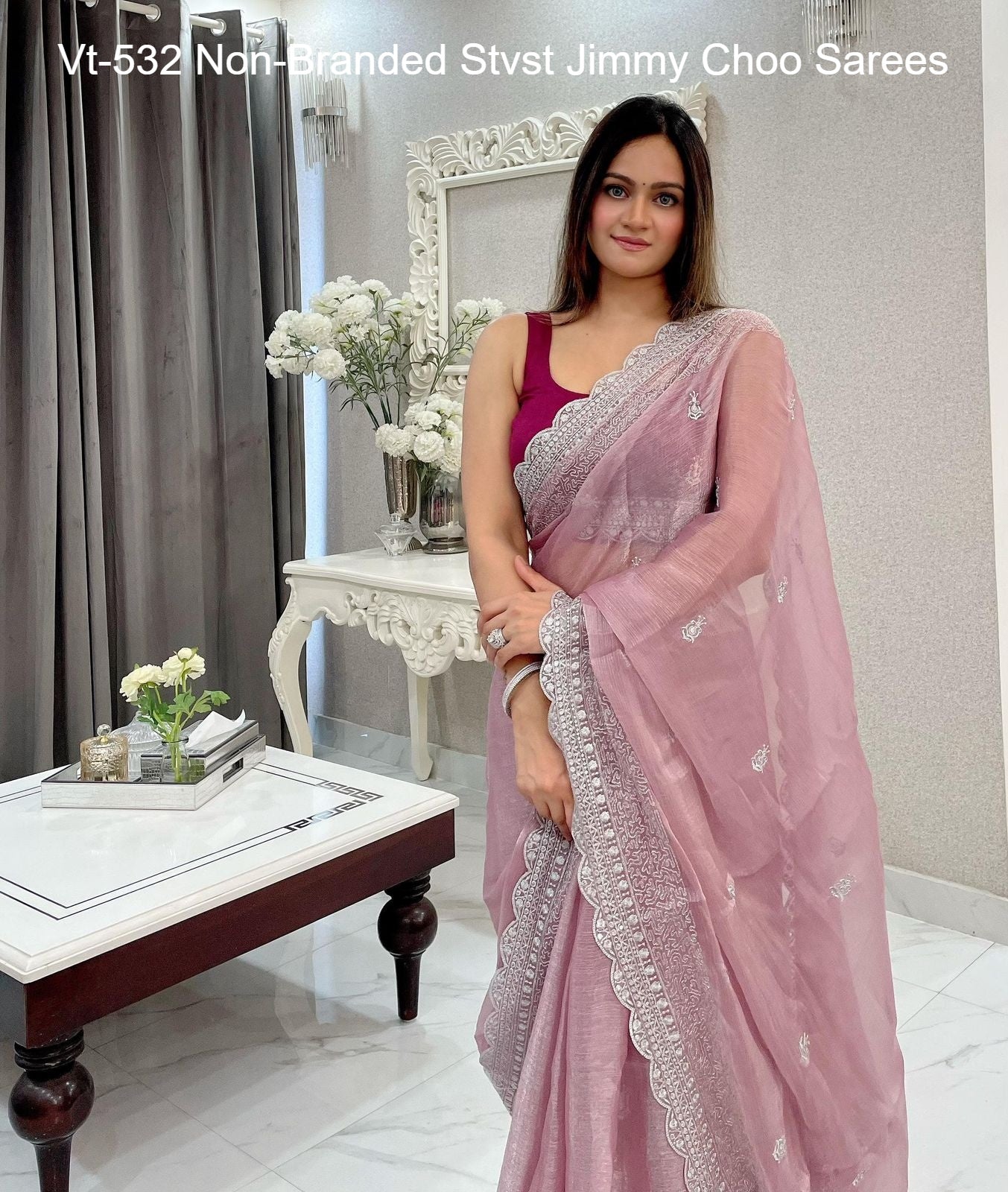 Vt-532 Non-Branded Stvst Jimmy Choo Sarees