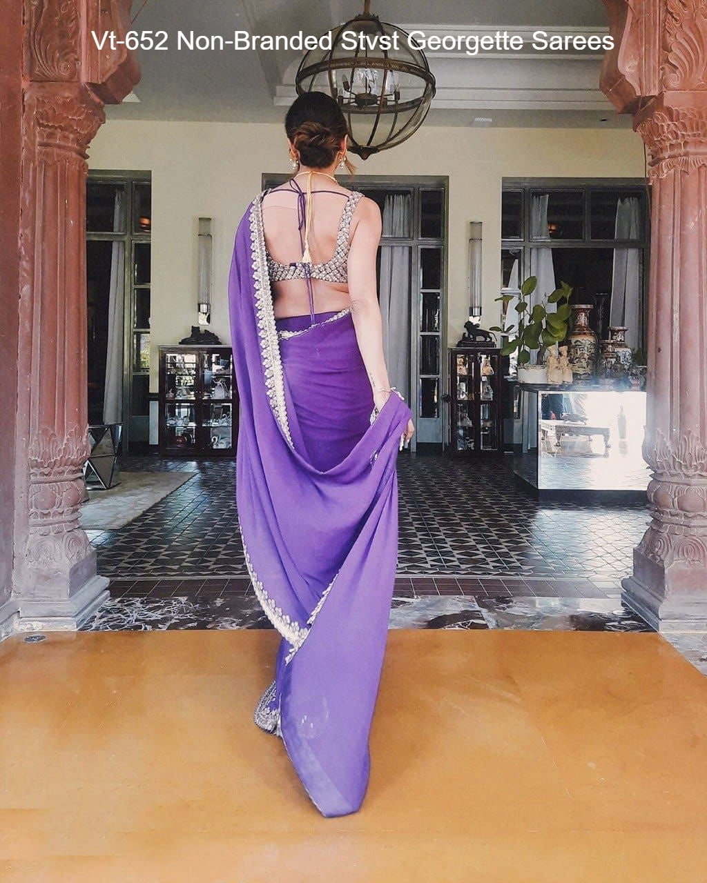 Vt-652 Non-Branded Stvst Georgette Sarees