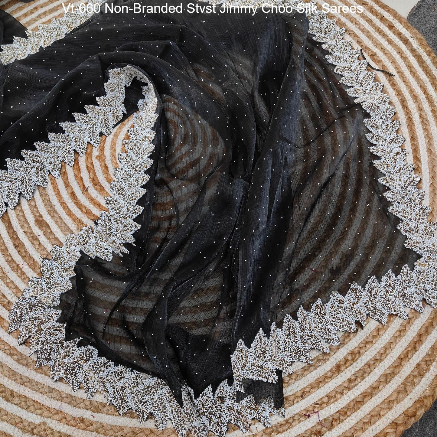 Vt-660 Non-Branded Stvst Jimmy Choo Silk Sarees