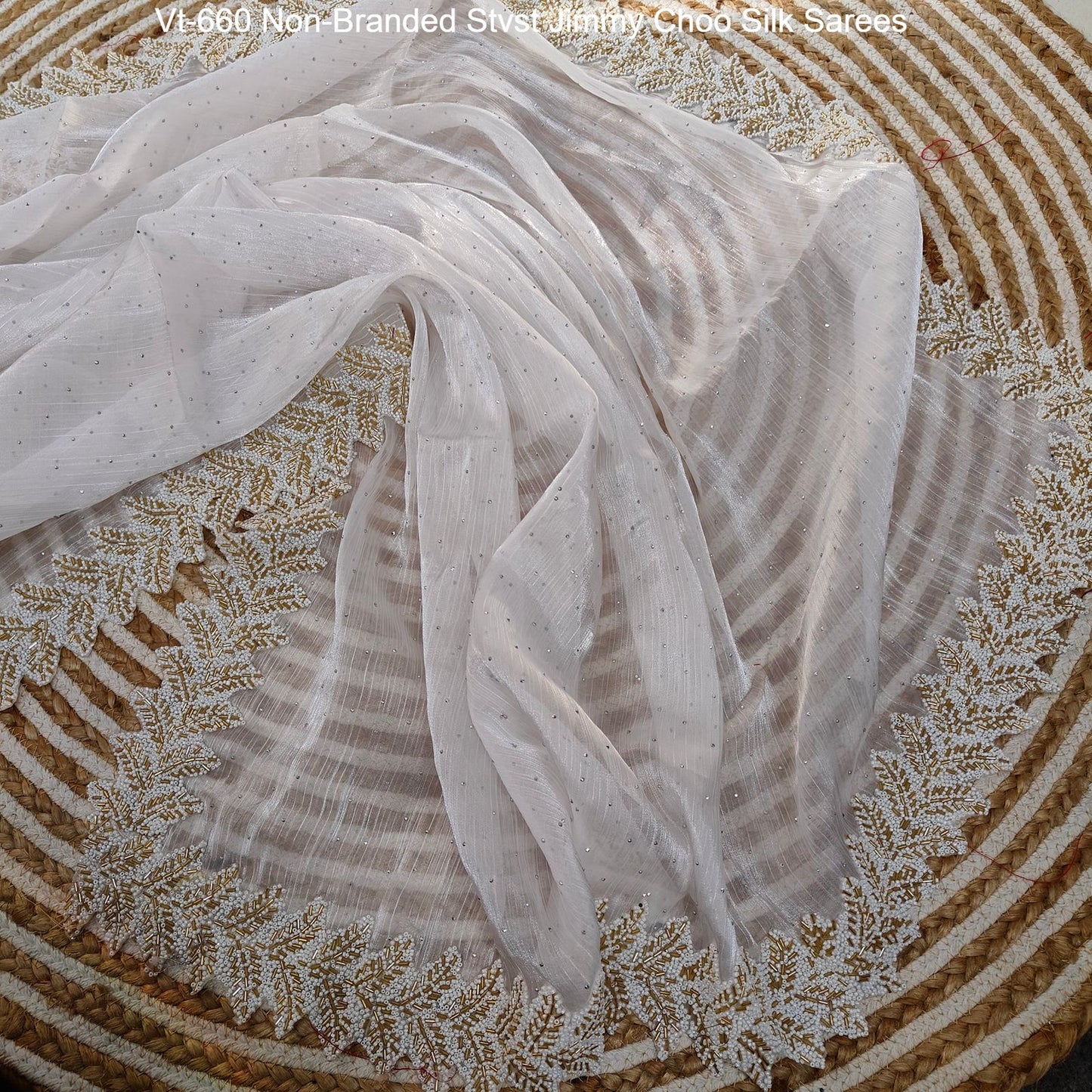 Vt-660 Non-Branded Stvst Jimmy Choo Silk Sarees