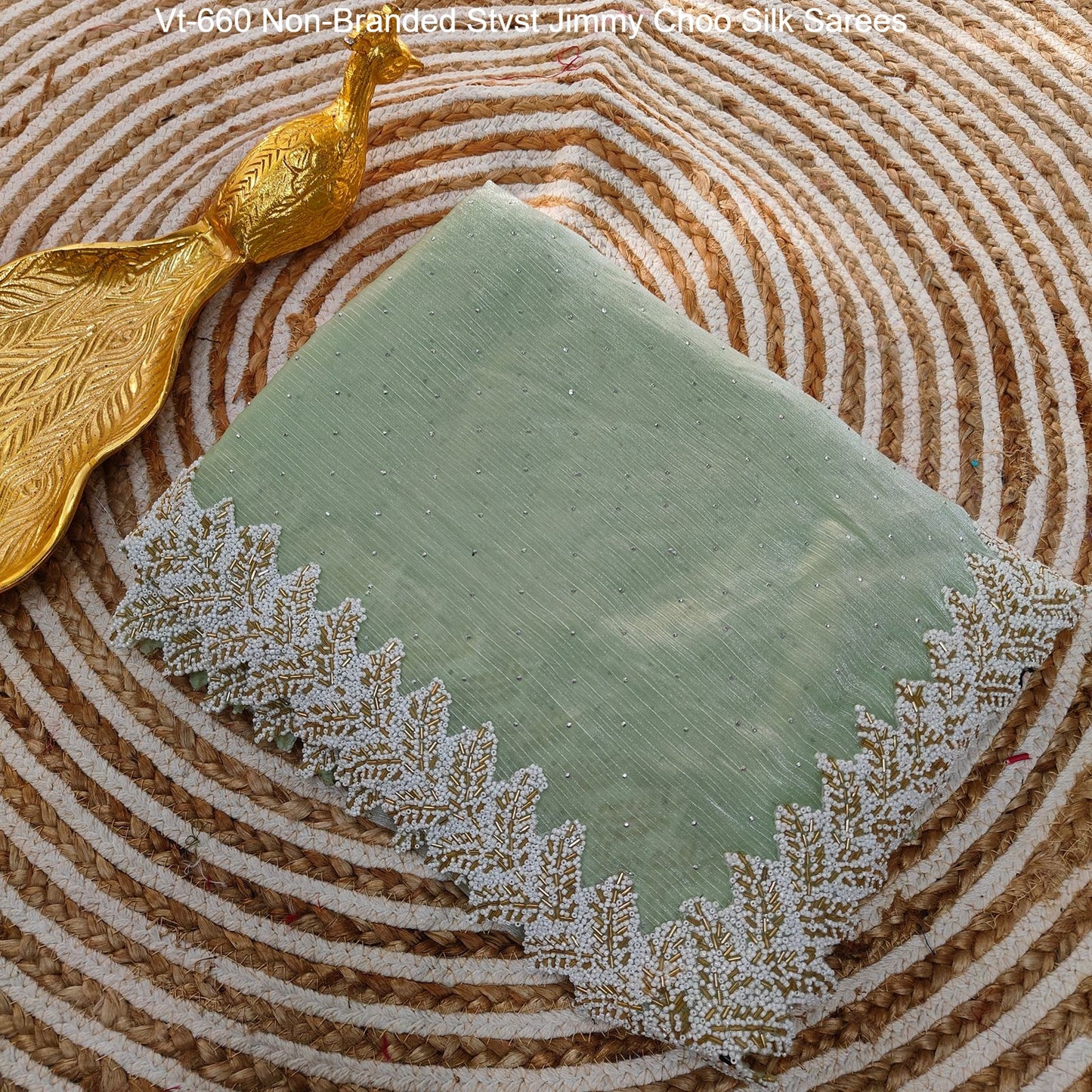 Vt-660 Non-Branded Stvst Jimmy Choo Silk Sarees