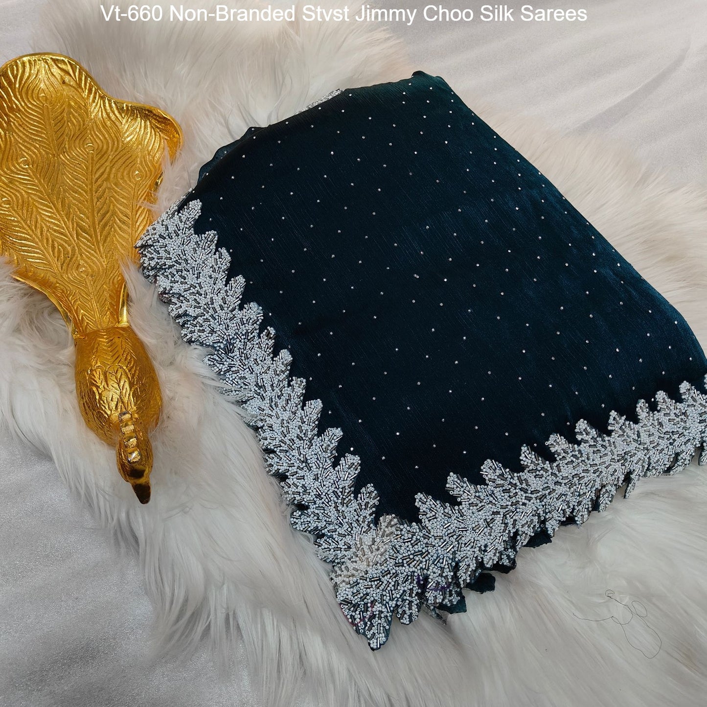 Vt-660 Non-Branded Stvst Jimmy Choo Silk Sarees