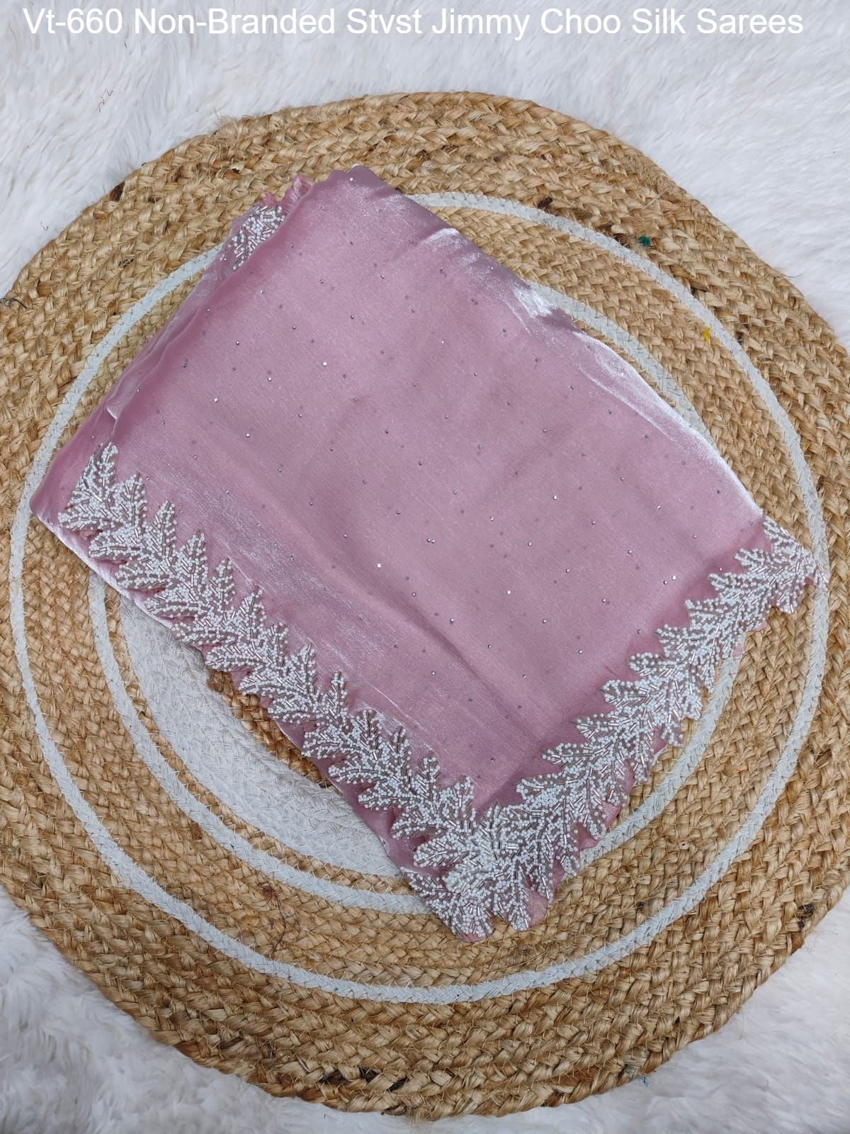 Vt-660 Non-Branded Stvst Jimmy Choo Silk Sarees