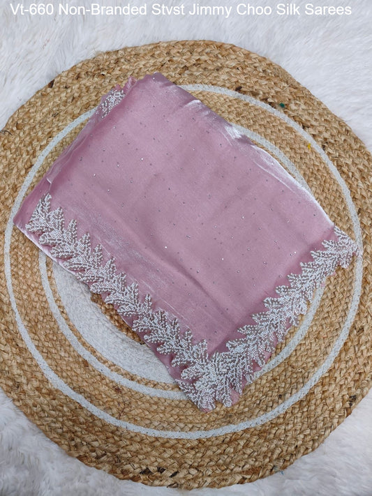 Vt-660 Non-Branded Stvst Jimmy Choo Silk Sarees