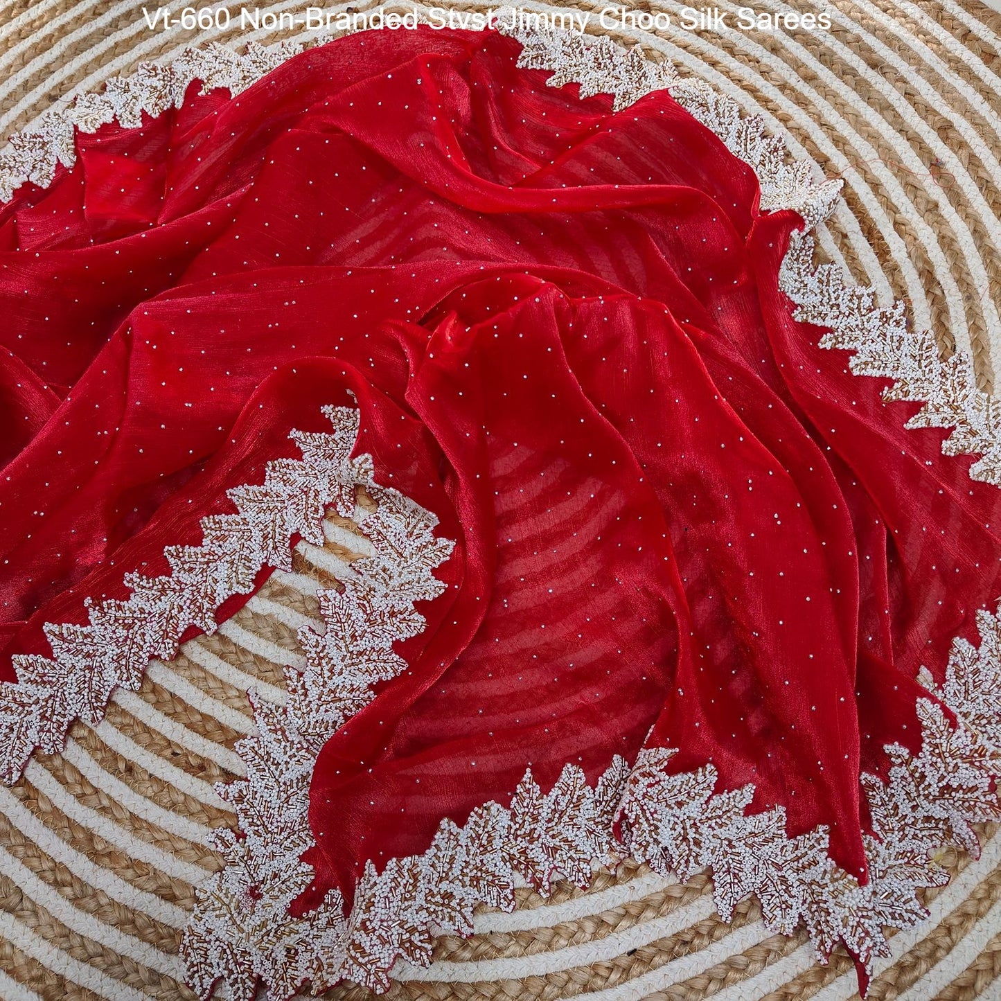 Vt-660 Non-Branded Stvst Jimmy Choo Silk Sarees