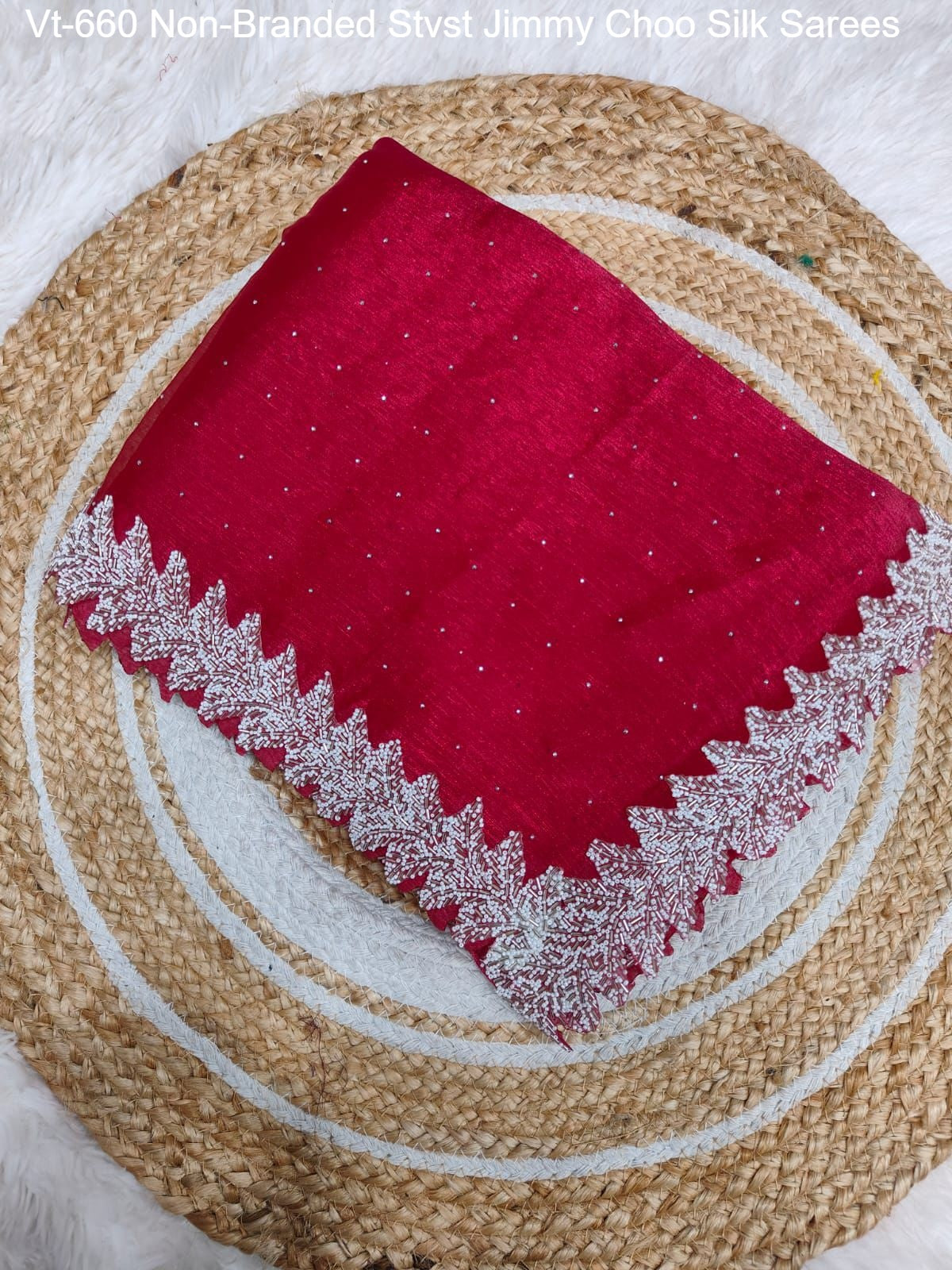 Vt-660 Non-Branded Stvst Jimmy Choo Silk Sarees