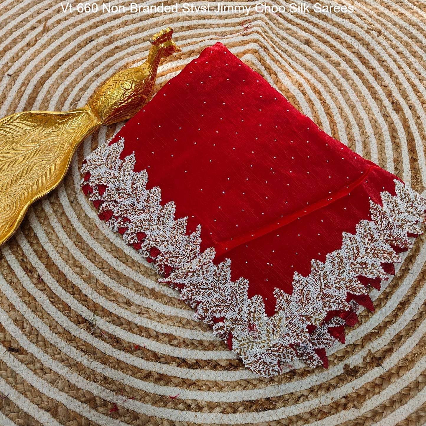 Vt-660 Non-Branded Stvst Jimmy Choo Silk Sarees